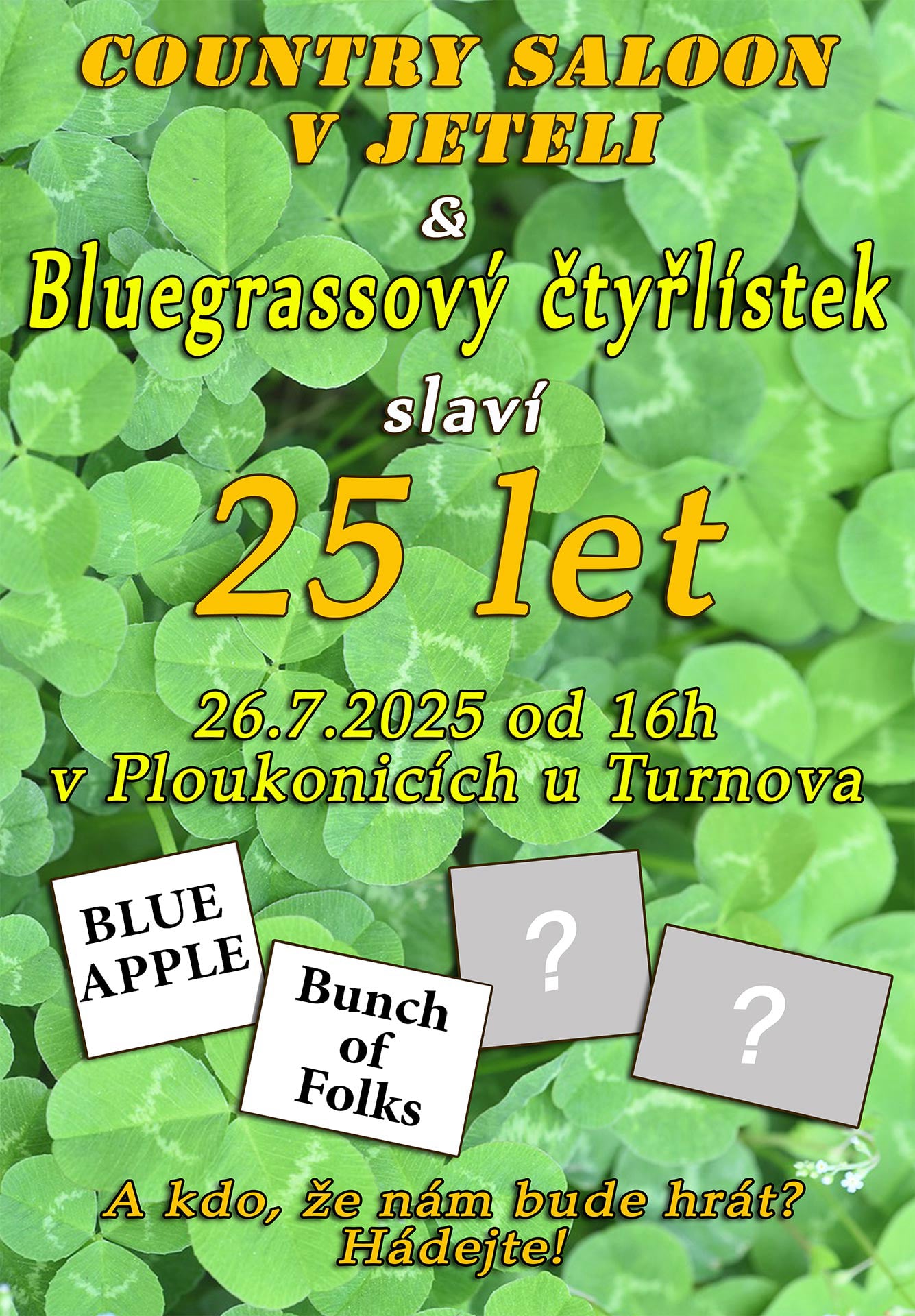 Bluegrassový Čtyřlístek 2025