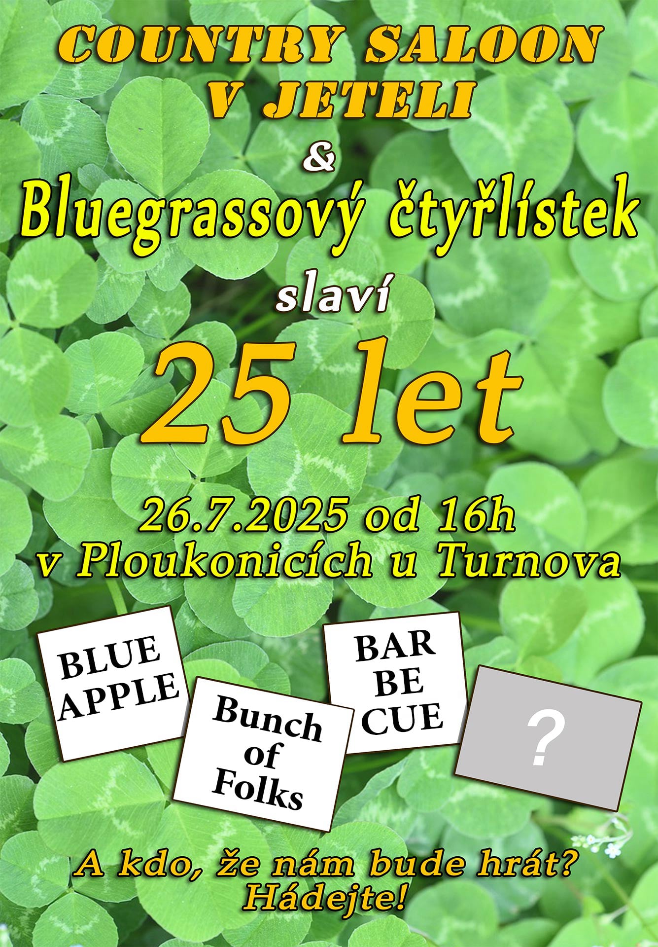 Bluegrassový Čtyřlístek 2025