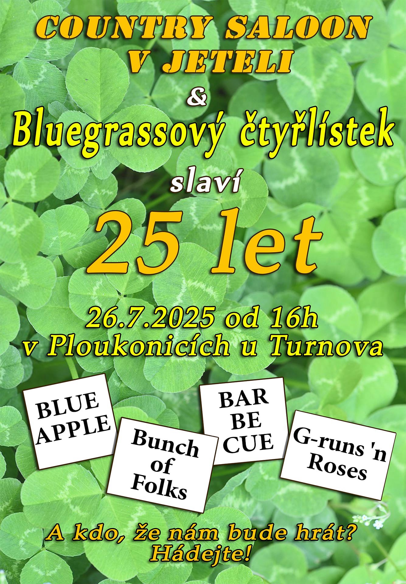 Bluegrassový Čtyřlístek 2025