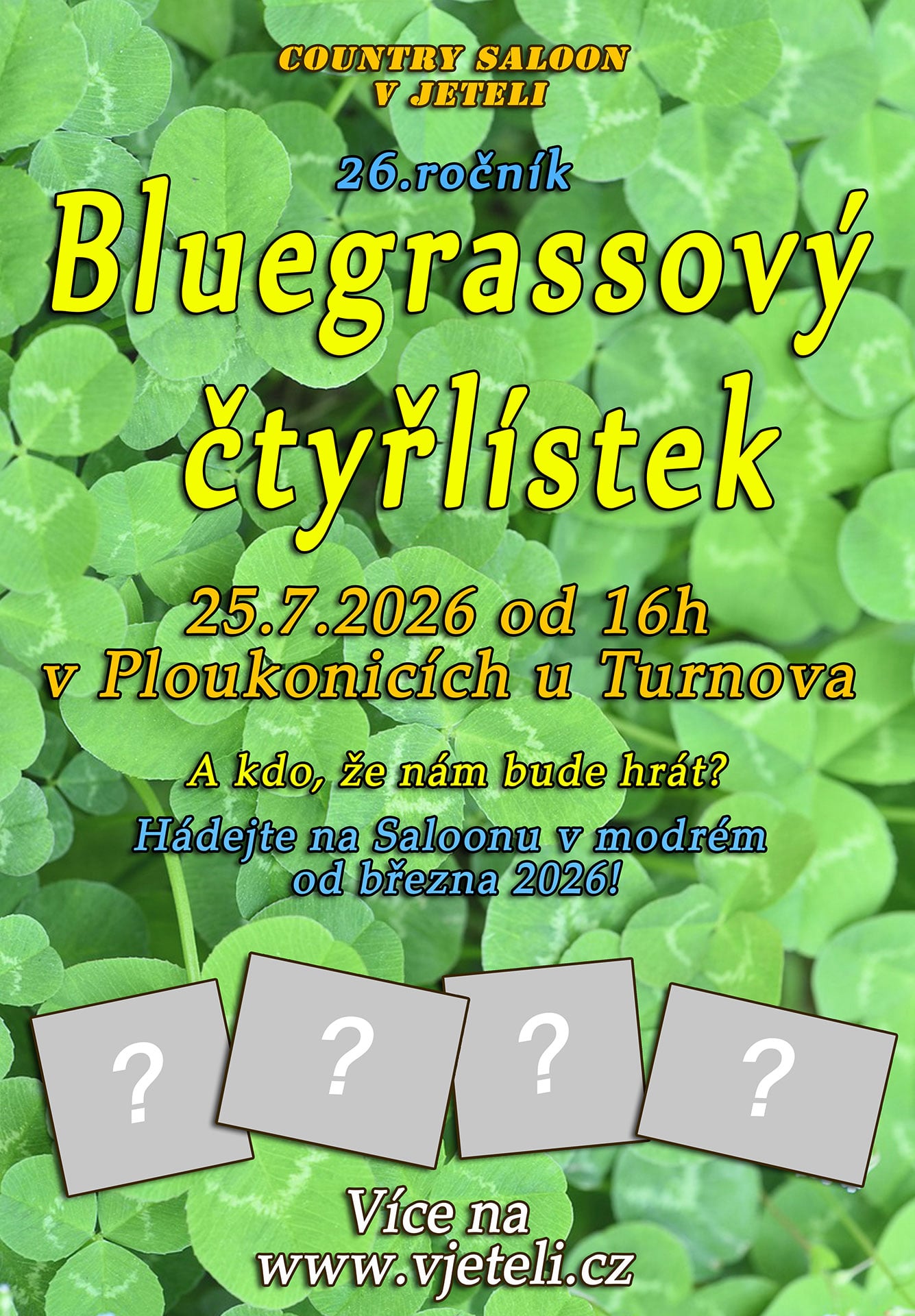 Bluegrassový Čtyřlístek 2026